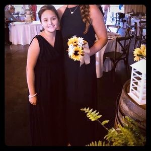 Navy Blue Formal Mumu Dress